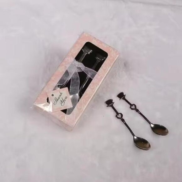 3 Sets/Lot Favors Spoon Drink Tea Coffee Milk Souvenir Stainless Steel Baby Show - Picture 5 of 5